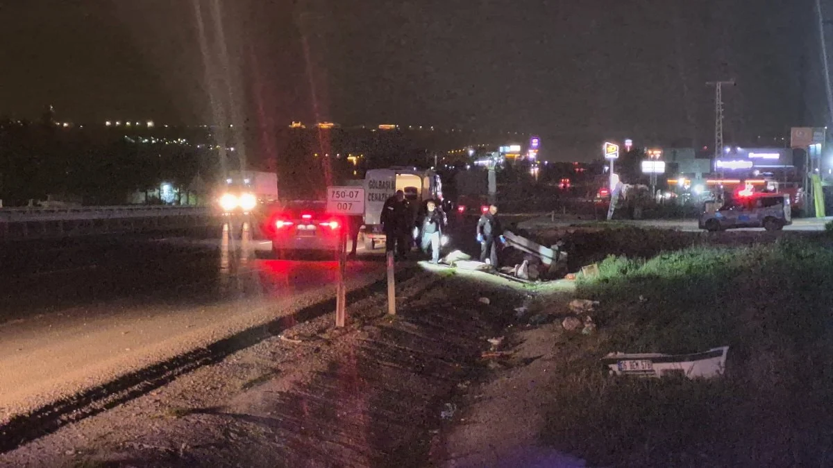 Ankara'da feci kaza: Takla atan araçta 1 kişi öldü