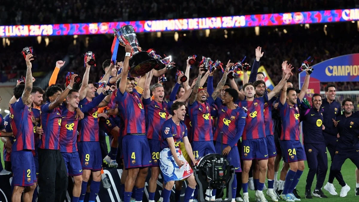 Avrupa'nın 5 büyük liginde şampiyonluğunu ilan eden üçüncü ekip Barcelona oldu