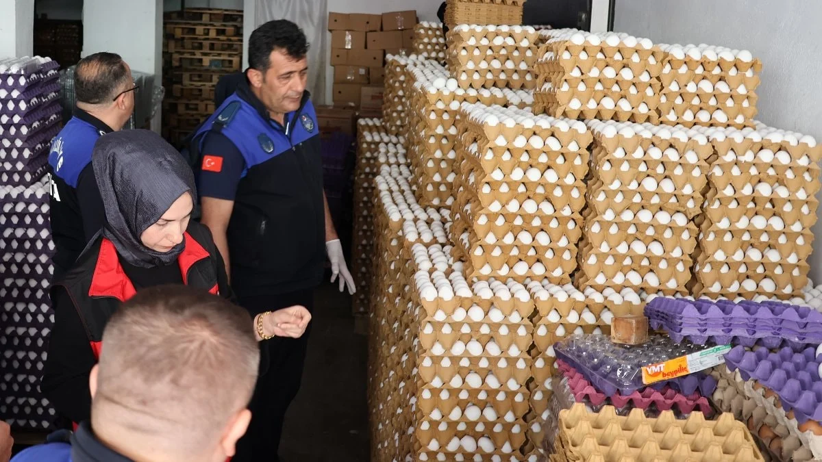 Şanlıurfa'da uygunsuz şartlara sahip depoya baskın: 5 bin koli yumurta imha edildi