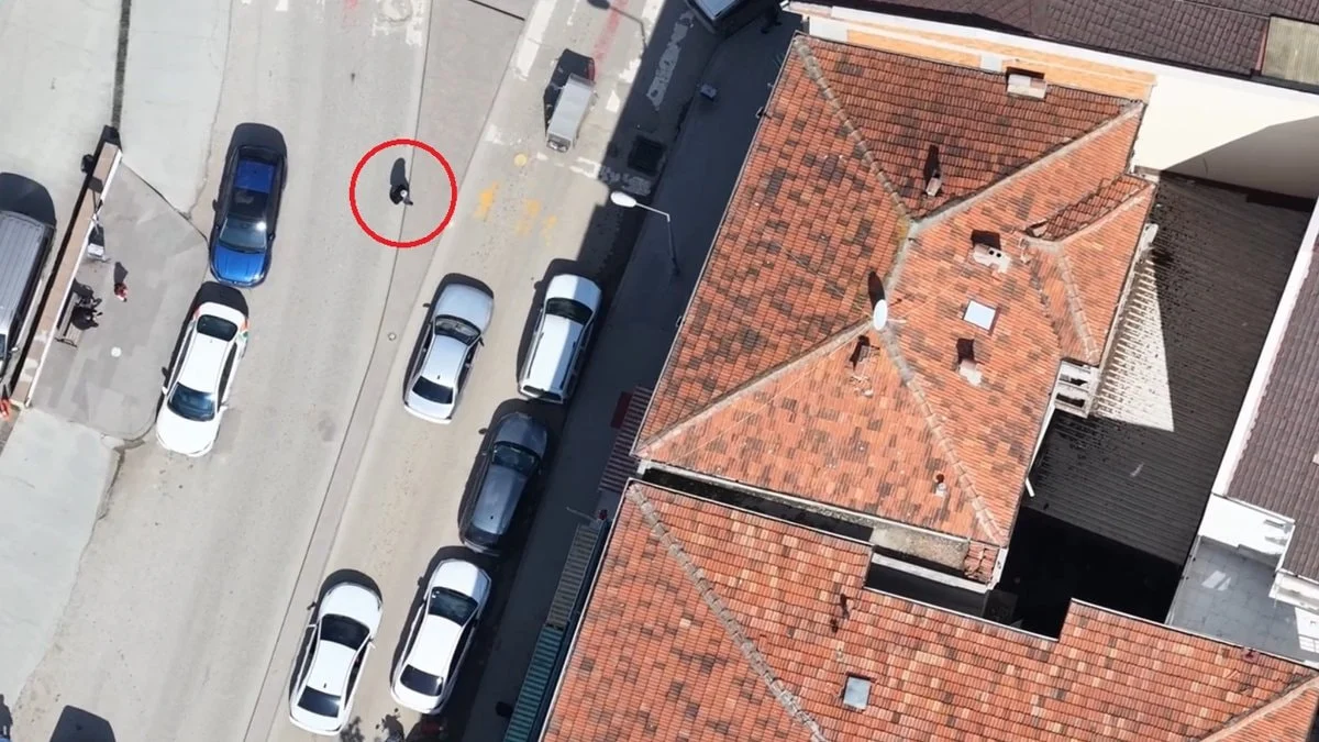 Kırıkkale'de denetimden kaçan ehliyetsiz sürücü dronla adım adım takip edildi