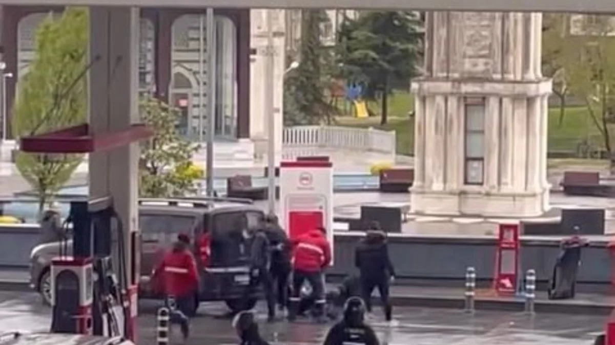 İstanbul'da akaryakıt istasyonunda kavga