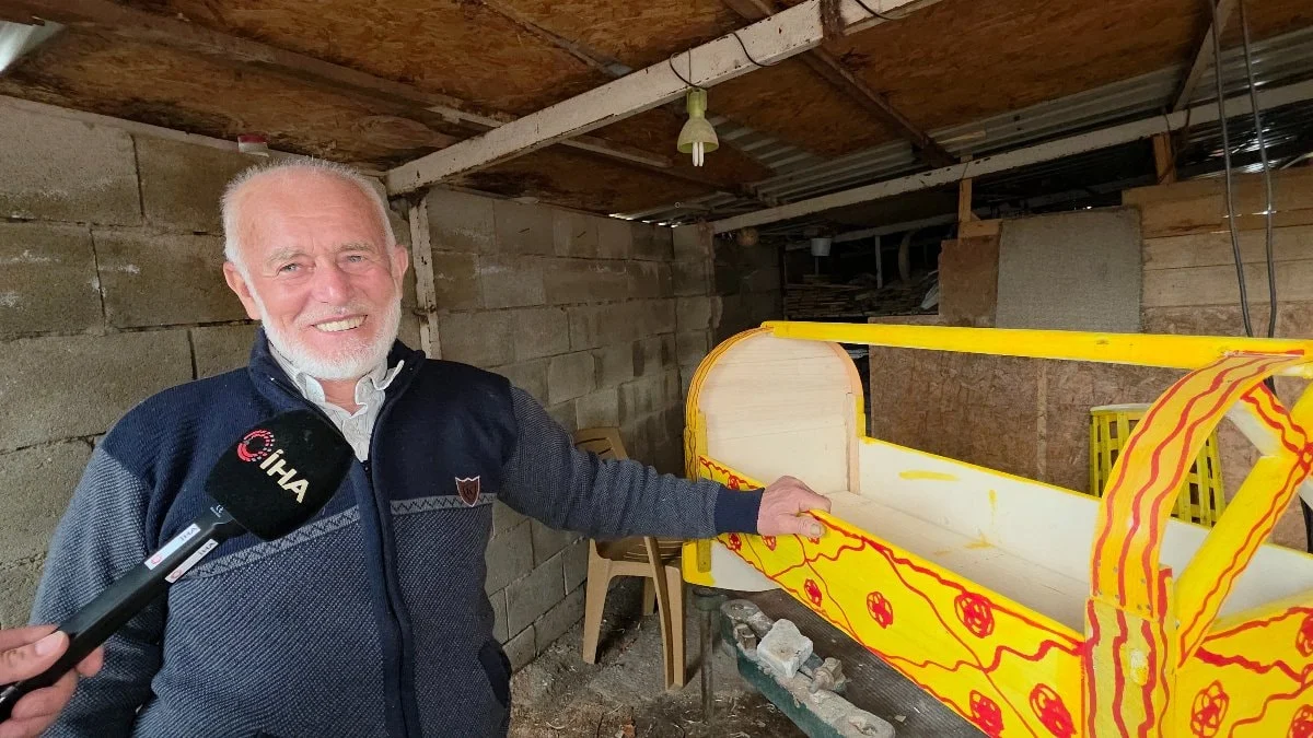 Hatay'da yıllardır bu işi yapan tahta beşik ustası, sanatını yaşatacak çırak bulamadı