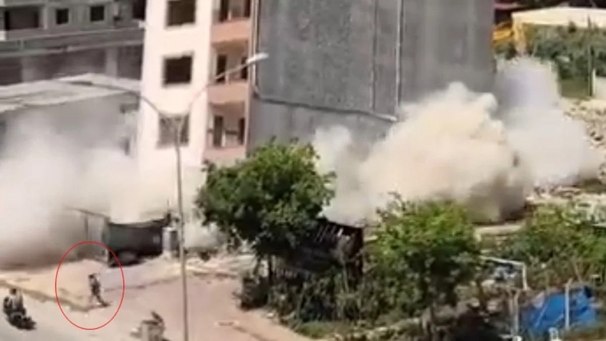 Adana'da kontrolsüz yıkım: Son anda kurtuldular