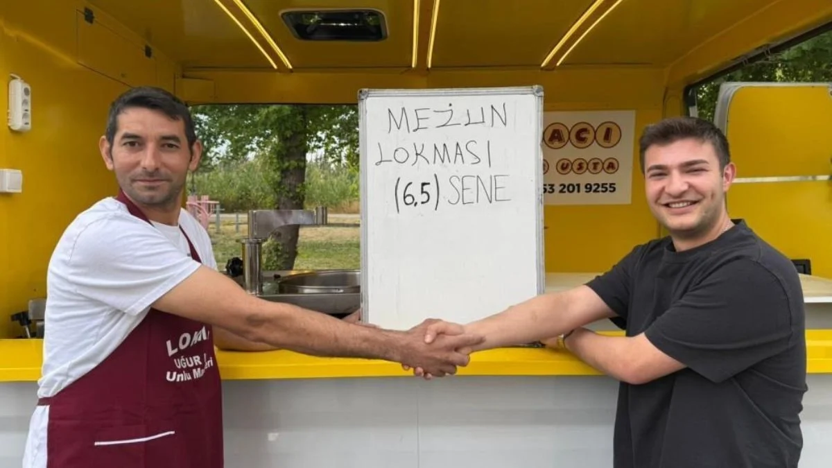 Muğla'da üniversiteden 6,5 yıl sonra mezun olan genç kredi çekip lokma döktürdü