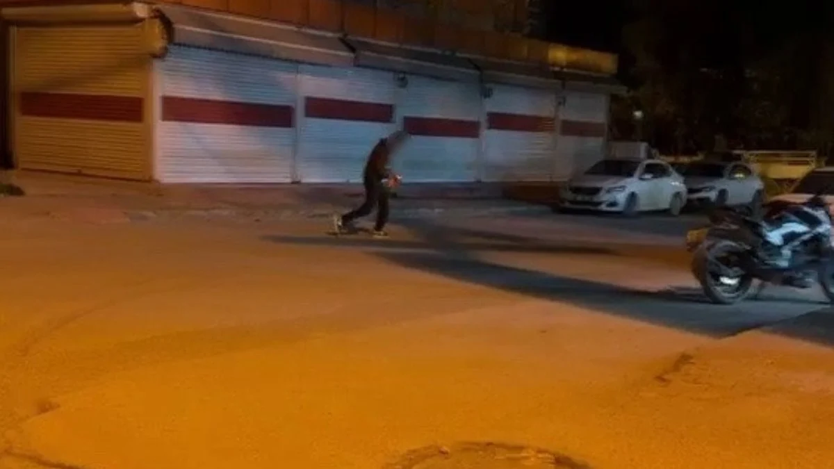 Adıyaman’da madde bağımlısı ayakta durmakta güçlük çekerken görüldü